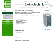 Tablet Screenshot of ehrlich-kg.de